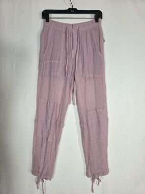 Zara Dusty Pink Drawstring Jogger Pants